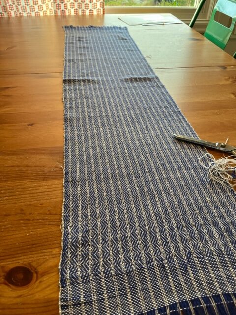 Before Wet Finishing look at the hand weaving
