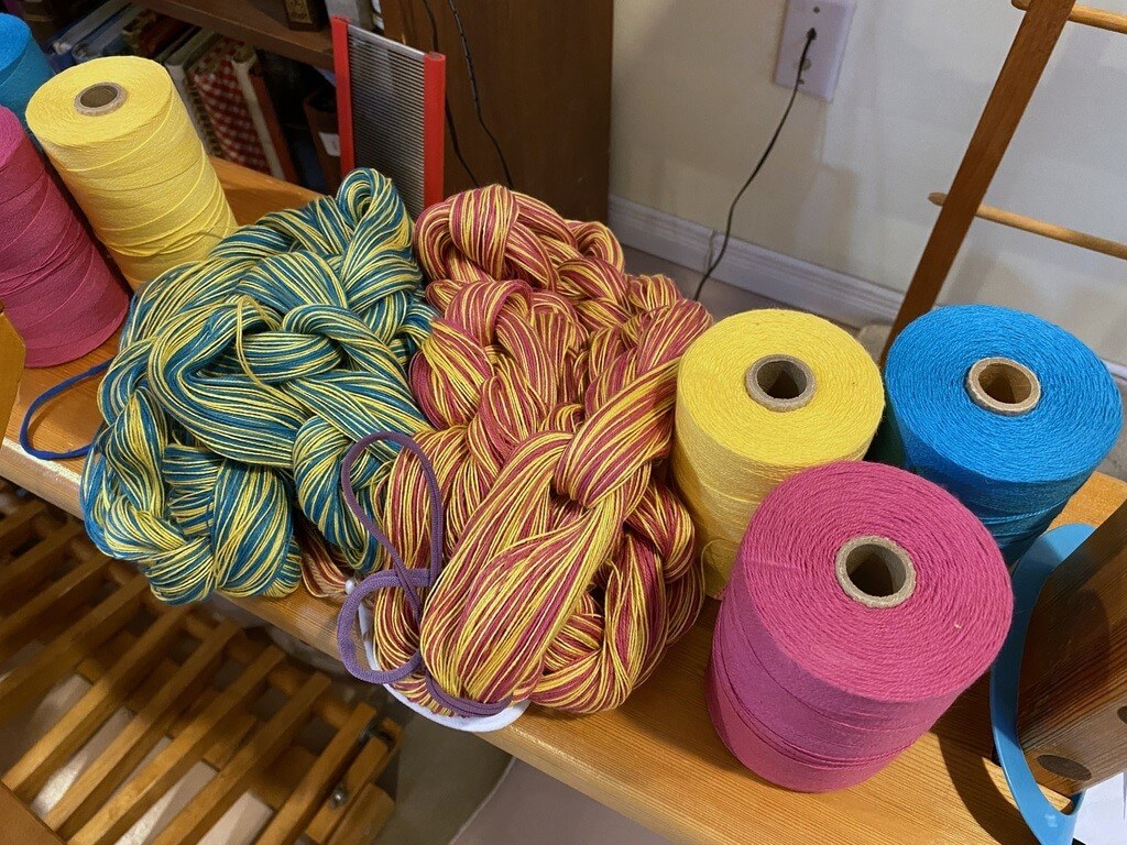 Warp Chains Ready to Wind on